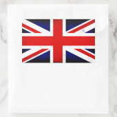 British Union Jack Flag Rechteckiger Aufkleber (Tasche)