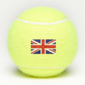 British Union Jack Flag Tennisbälle (Rückseite)