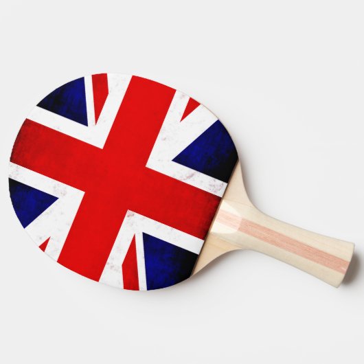 British Union Jack Flag Tischtennis Schläger (Seitenansicht)