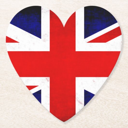 British Union Jack Flag Untersetzer (Vorderseite)