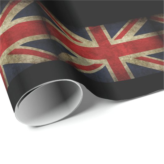 British Union Jack Flag Vereinigtes Königreich Geschenkpapier (Rolleneckpunkt)