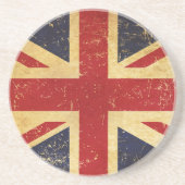 British Union Jack Flag Vintag Grunge Untersetzer (Vorne)