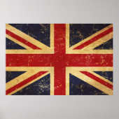 British Union Jack Flag Vintag Poster (Vorne)