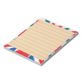 British Union Jack Flag Vintag Worin Notizblock (Rotiert)