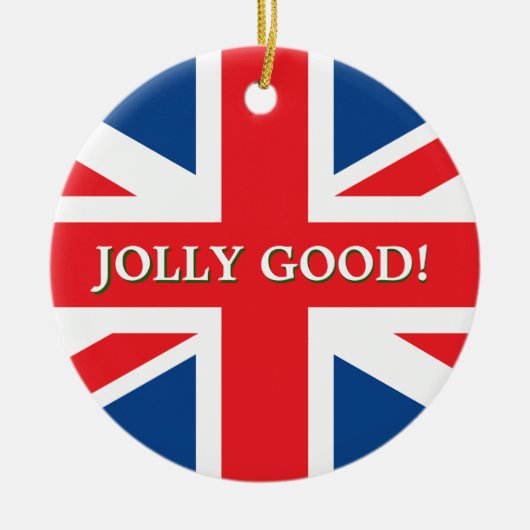 British Union Jack Keramik Ornament (Vorne)