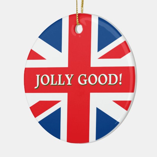 British Union Jack Keramik Ornament (Links)