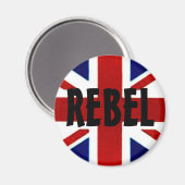 British/Union Jack REBEL Magnet (Vorderseite/Rückseite)