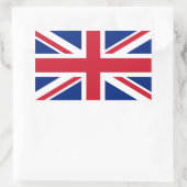 British Union Jack Rechteckiger Aufkleber (Tasche)
