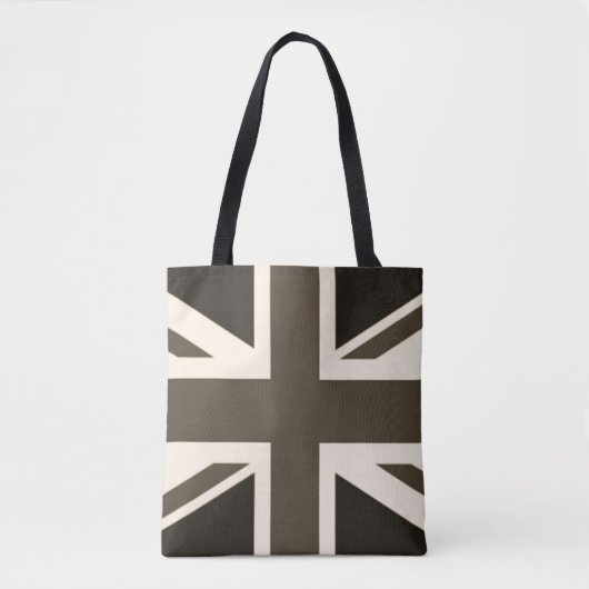 British Union Jack Sepia Antiqued Tasche (Vorderseite)