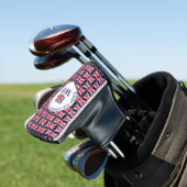 British Union Jack UK MONOGRAM Putter Golf Headcover (In Situ)