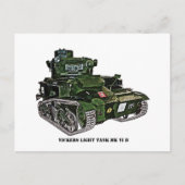 British Vickers Light Tank VI B Postkarte (Vorderseite)