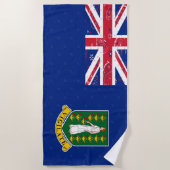 British- Virgin Islandsflaggen-Badetuch Strandtuch (Vorderseite)