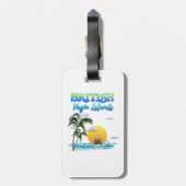 British- Virgin Islandssegeln Gepäckanhänger (Rückseite vertikal)