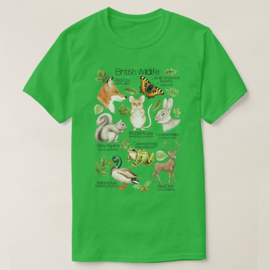 British Wildlife T-Shirt (Design vorne)