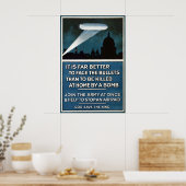 British WWI Propaganda Poster Zeppelin warning Art (Küche)