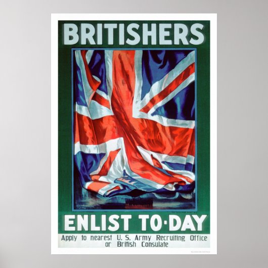 Britishers Enlist Today (US02116) Poster (Vorne)