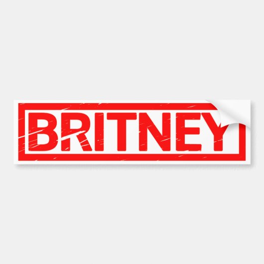 Britney Briefmarke Autoaufkleber (Vorne)