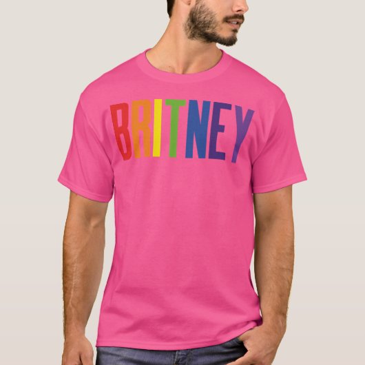 Britney Pride Rainbow T-Shirt (Vorderseite)