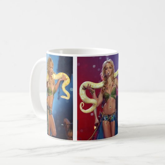 Britney Spears Snake Mug Kaffeetasse (Vorderseite Links)
