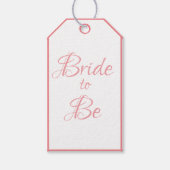 Brito Be Pink Hochzeit Brautparty Script Chic Geschenkanhänger (Vorderseite)