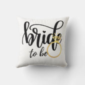 Brito Be Wedding Bachelorette Brautparty Kissen (Rückseite)