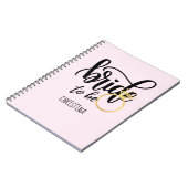 Brito Be Wedding Bachelorette Brautparty Notizblock (Linke Seite)