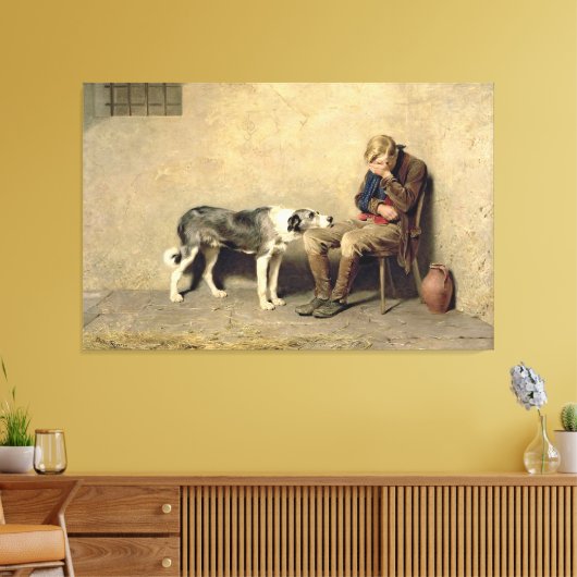 Briton Riviere - Fidelity Leinwanddruck (Insitu (Wohnzimmer))