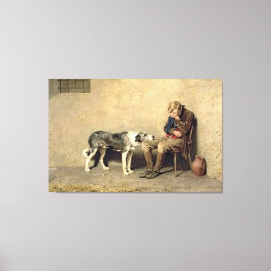 Briton Riviere - Fidelity Leinwanddruck (Vorderseite)