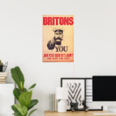 BRITONS Lord Kitchener Will EUCH! Mitglied der Arm Poster (Heimbüro)