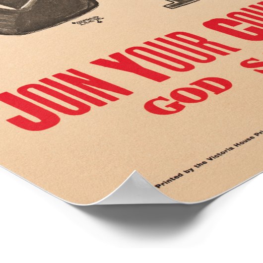 Britons Lord Kitchener Will Ihnen WWI-Propaganda Poster (Ecke)