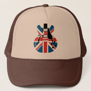 Britpop Gitarre Truckerkappe