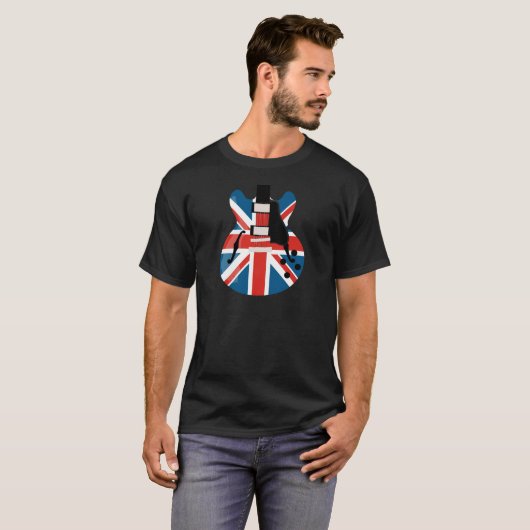Britpop Guitar T-Shirt (Vorne ganz)