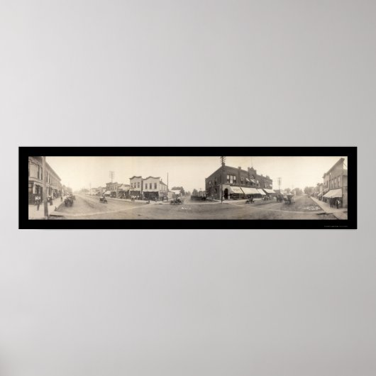 Britt, IA Foto 1908 Poster (Vorne)