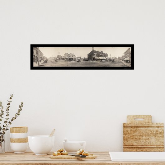 Britt, IA Foto 1908 Poster (Küche)