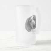 Britt, Waliser-SpringerSpaniel Mattglas Bierglas (VorderseiteRechts)