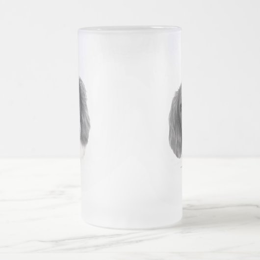 Britt, Waliser-SpringerSpaniel Mattglas Bierglas (Mittel)