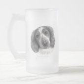 Britt, Waliser-SpringerSpaniel Mattglas Bierglas (Links)