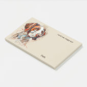 Brittany Abstrakt Art Dog Name Post-it Klebezettel (angewinkelt)