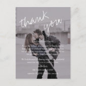 Brittany Black Foto Hochzeitsempfehlung Vielen Dan Postkarte (Vorderseite)