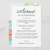 Brittany Calligrafy Welcome Letter & Map Einladung
