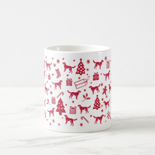 Brittany Christmas Design Kaffeetasse (Mittel)