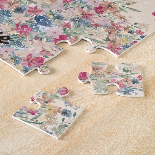 Brittany Dog Blume Rain Puzzle (Seite)