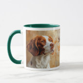 Brittany Dog Impressionismus Paint Tasse (Links)