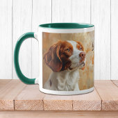 Brittany Dog Impressionismus Paint Tasse