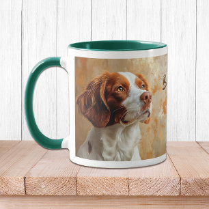 Brittany Dog Impressionismus Paint Tasse