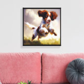 Brittany Dog Leinwanddruck (Insitu (Wohnzimmer))