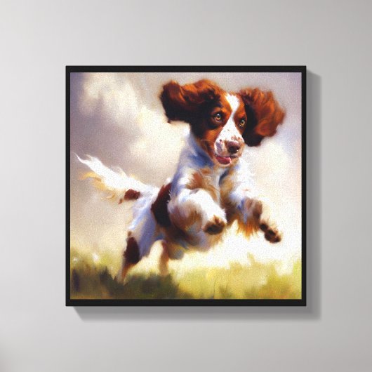 Brittany Dog Leinwanddruck (Vorderseite)