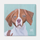 Brittany Dog Magnet (Vorne)
