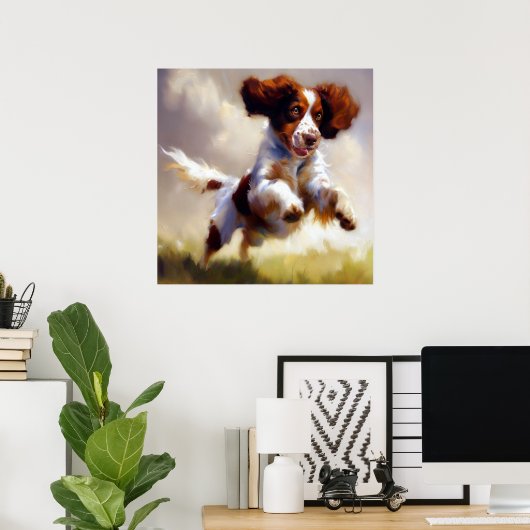 Brittany Dog Poster (Heimbüro)