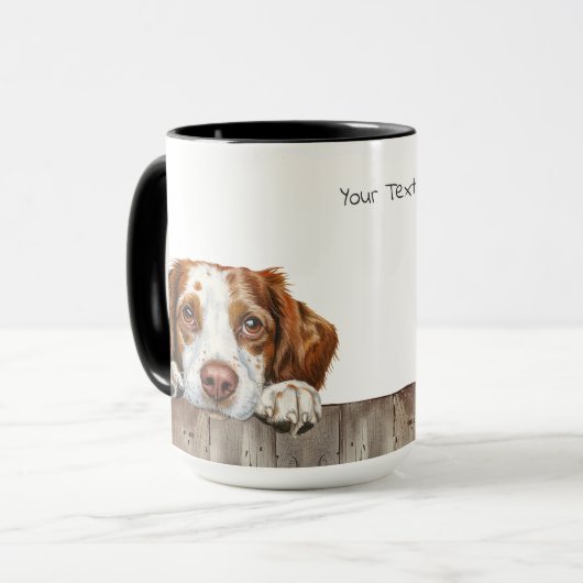 Brittany Dog Tasse (Vorderseite Links)